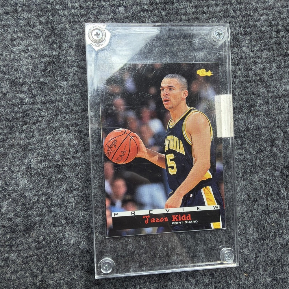 1994 Classic Basketball Previews Jason Kidd Rookie Card #BP2 Cal Bears HOF Slab